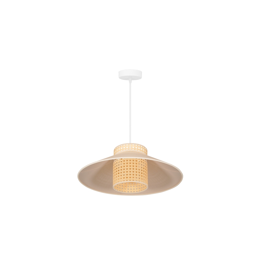 Duolla - Csillár zsinóron RIO RATTAN 1xE27/15W/230V átm. 45 cm bézs/rattan