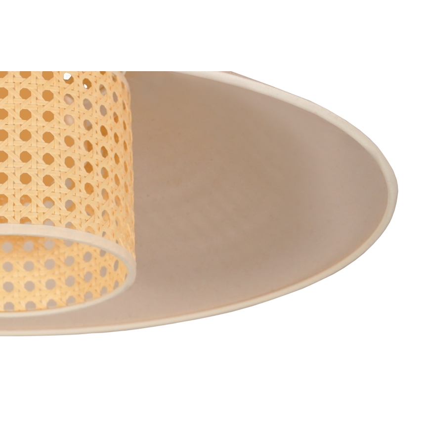 Duolla - Csillár zsinóron RIO RATTAN 1xE27/15W/230V átm. 45 cm bézs/rattan