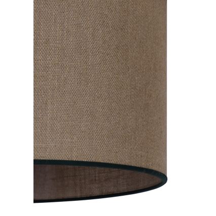 Duolla - Csillár zsinóron ROLLER 1xE27/15W/230V átm. 40 cm barna/fekete