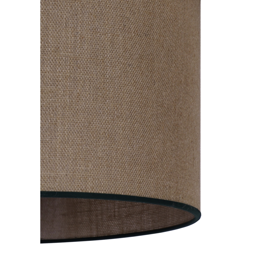 Duolla - Csillár zsinóron ROLLER 1xE27/15W/230V átm. 40 cm barna/fekete