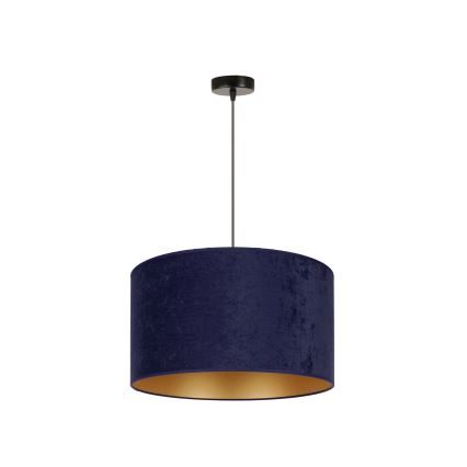 Duolla - Csillár zsinóron ROLLER 1xE27/15W/230V átm. 40 cm kék/arany