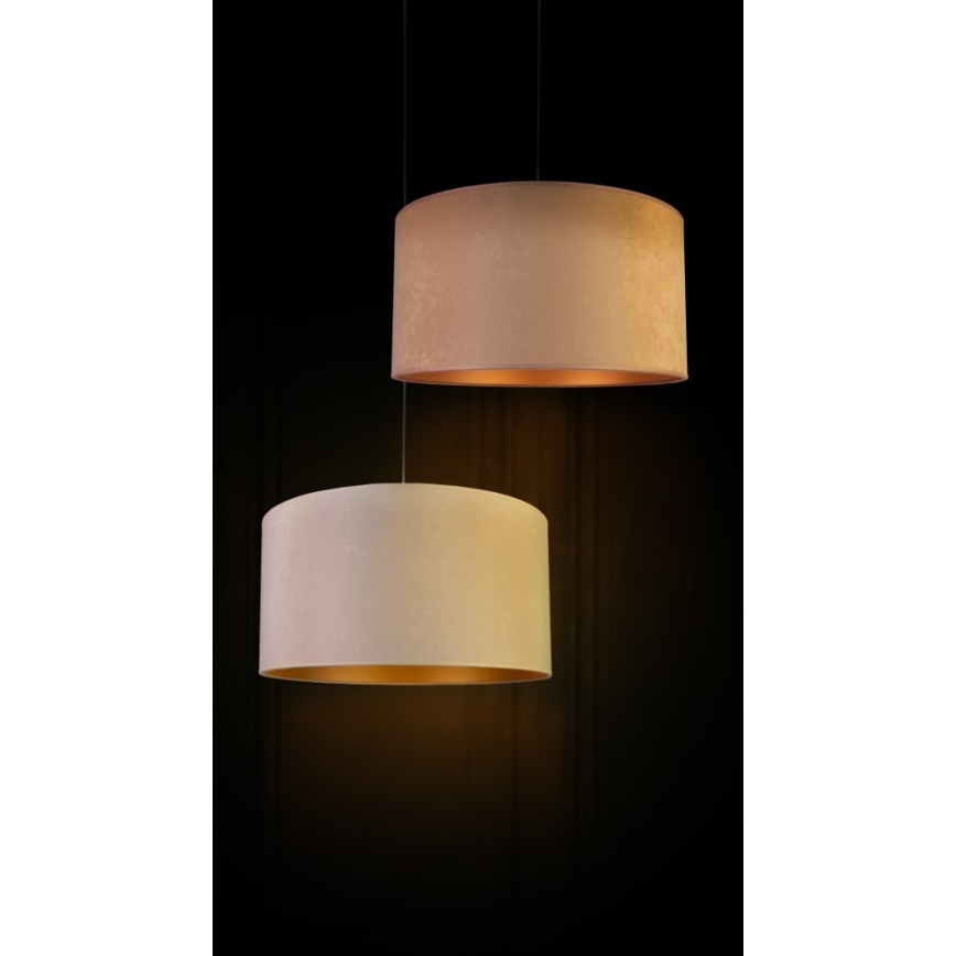 Duolla - Csillár zsinóron ROLLER 1xE27/40W/230V átm. 40 cm bézs