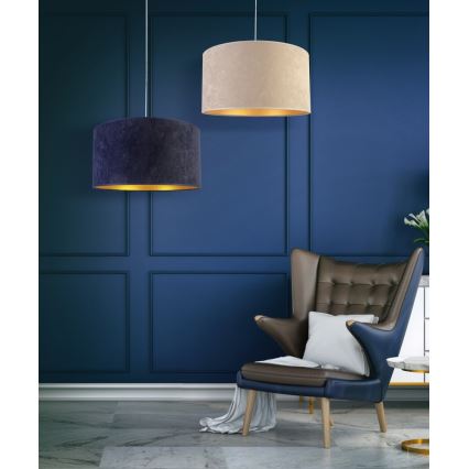 Duolla - Csillár zsinóron ROLLER 1xE27/40W/230V átm. 40 cm krémes