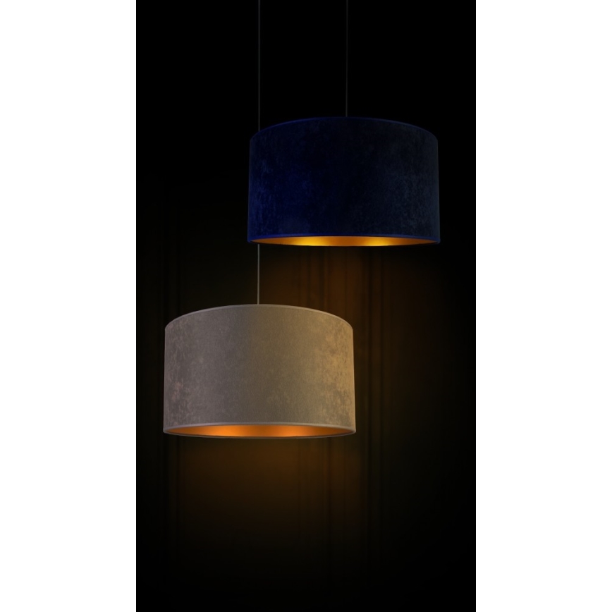 Duolla - Csillár zsinóron ROLLER 1xE27/40W/230V átm. 40 cm szürke