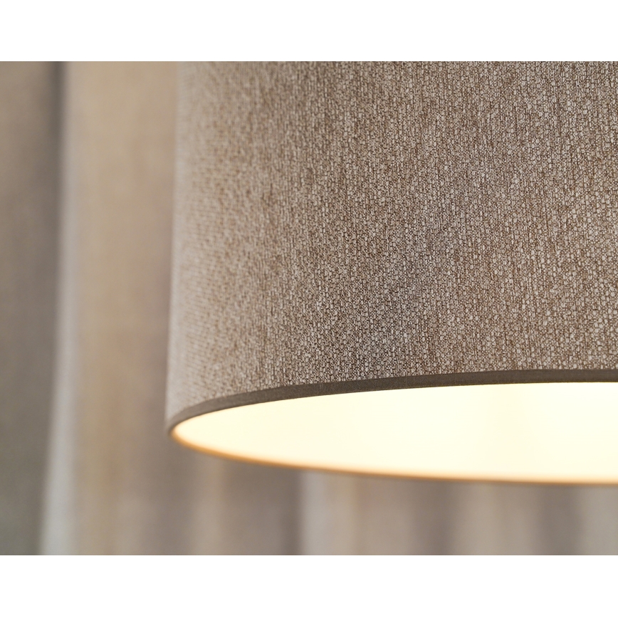 Duolla - Csillár zsinóron ROLLER ECO RECYCLING 1xE27/15W/230V átm. 45 cm barna