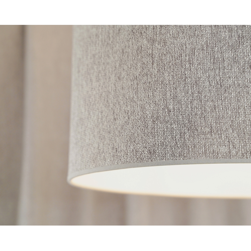 Duolla - Csillár zsinóron ROLLER ECO RECYCLING 1xE27/15W/230V átm. 45 cm szürke