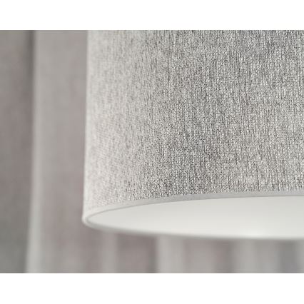 Duolla - Csillár zsinóron ROLLER ECO RECYCLING 1xE27/15W/230V átm. 45 cm szürke