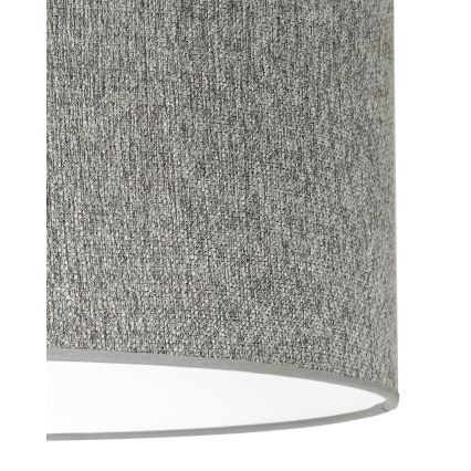 Duolla - Csillár zsinóron ROLLER ECO RECYCLING 1xE27/15W/230V átm. 45 cm szürke