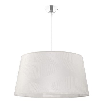 Duolla - Csillár zsinóron TENOR 1xE27/40W/230V átm. 60 cm fehér/levelek