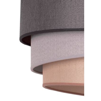 Duolla - Csillár zsinóron TRIO 1xE27/40W/230V átm. 45 cm antracit/szürke/barna