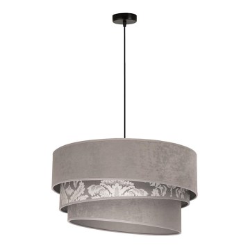 Duolla - Csillár zsinóron TRIO 1xE27/40W/230V átm. 45 cm szürke