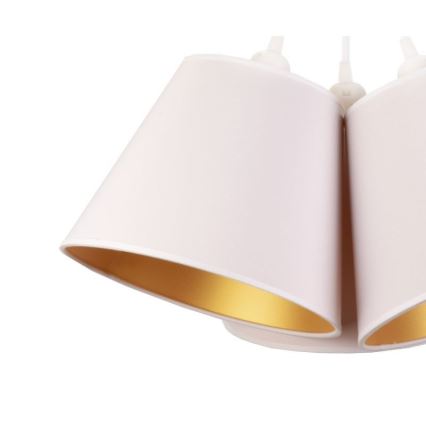 Duolla - Csillár zsinóron TWIGGY 3xE27/40W/230V átm. 60 cm fehér