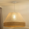 Duolla - Csillár zsinóron YUTE AVIGNON 1xE27/15W/230V átm. 60 cm szürke/barna