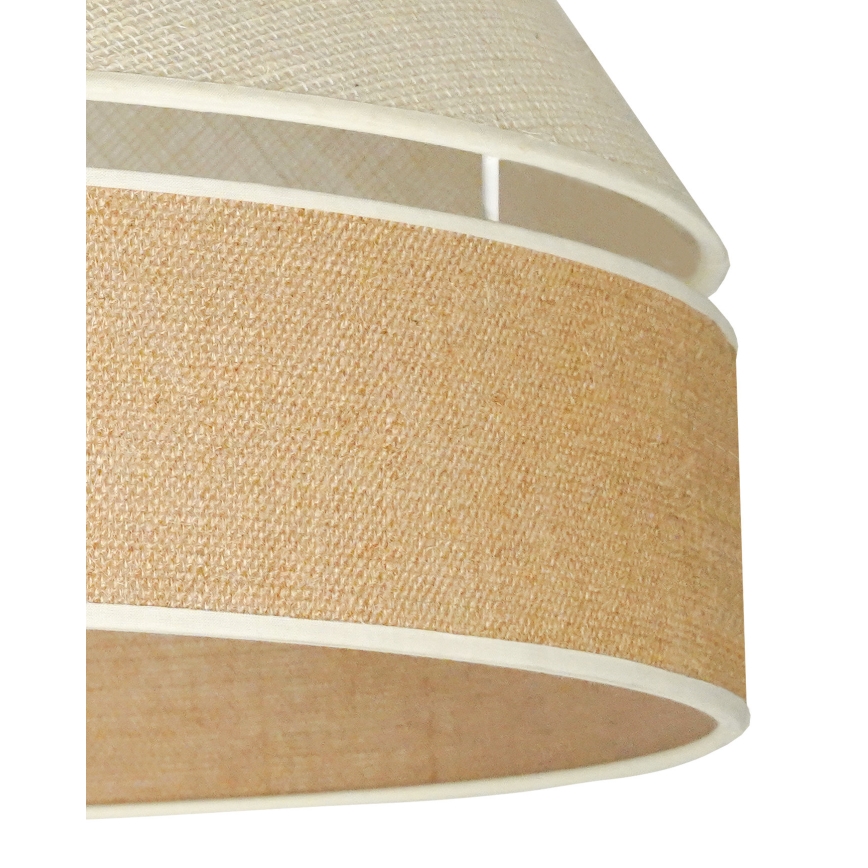 Duolla - Csillár zsinóron YUTE AVIGNON 1xE27/15W/230V átm. 60 cm szürke/barna