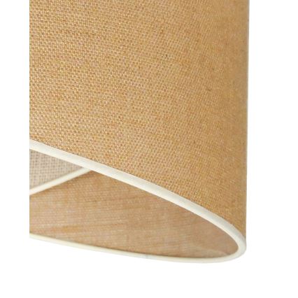 Duolla - Csillár zsinóron YUTE CELLO 1xE27/15W/230V átm. 45 cm barna/szürke