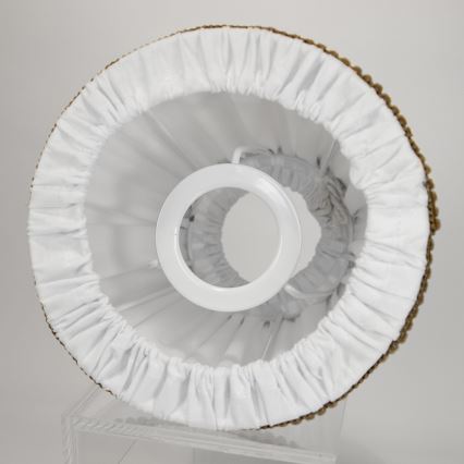 Duolla - Árnyékoló asztali és állólámpához E27 átmérő 15 cm fehér/barna