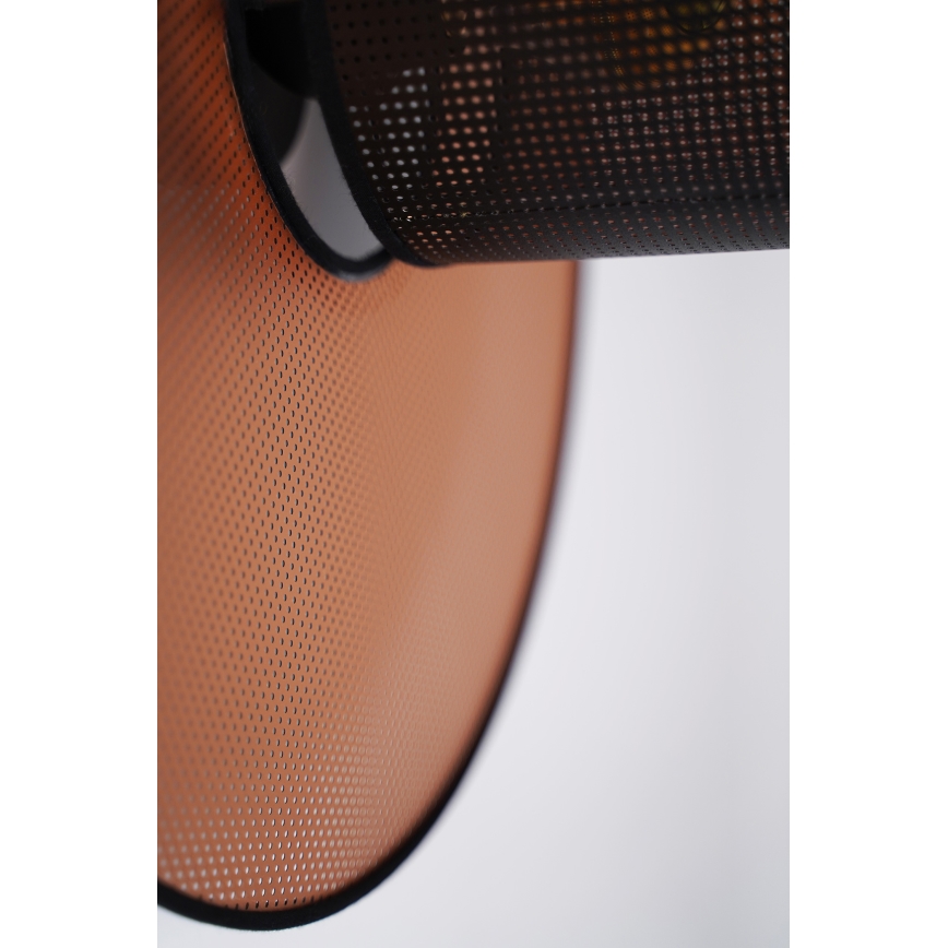 Duolla - Fali lámpa TOKYO SHINY 1xE27/15W/230V átm. 50 cm réz/fekete