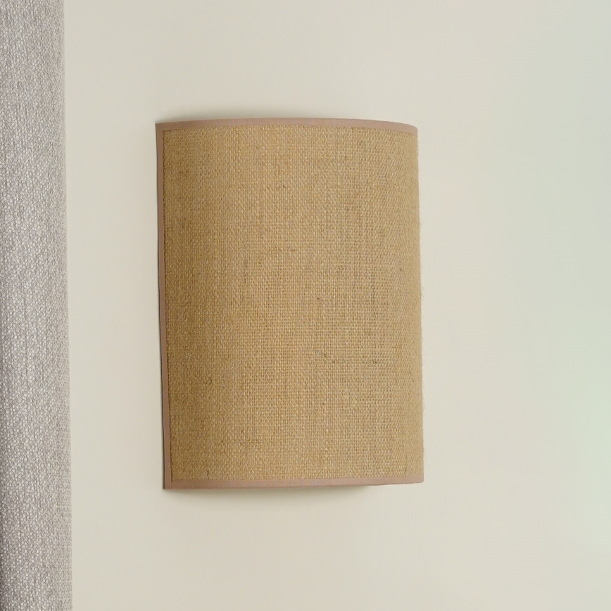 Duolla - Fali lámpa YUTE 1xE27/15W/230V átm. 20 cm barna