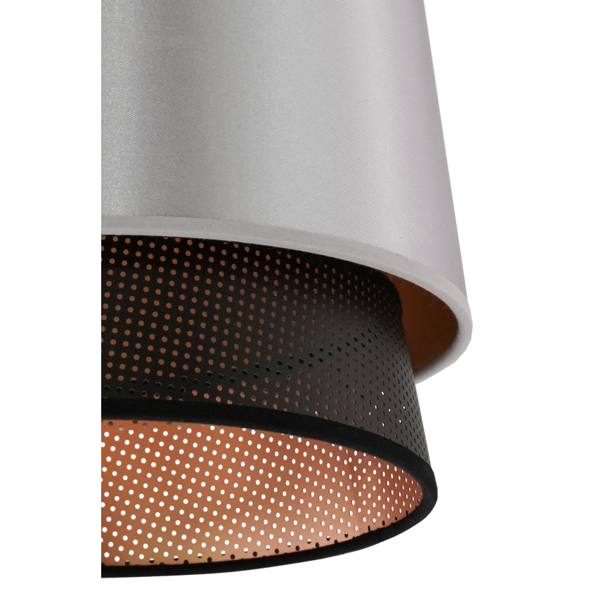 Duolla - Felületre szerelhető csillár BELL SHINY 1xE27/15W/230V átm. 25 cm ezüst/fekete