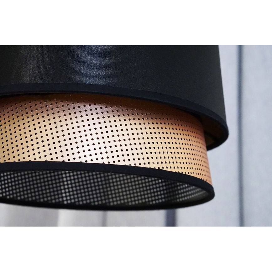 Duolla - Felületre szerelhető csillár BELL SHINY 1xE27/15W/230V átm. 25 cm fekete/réz