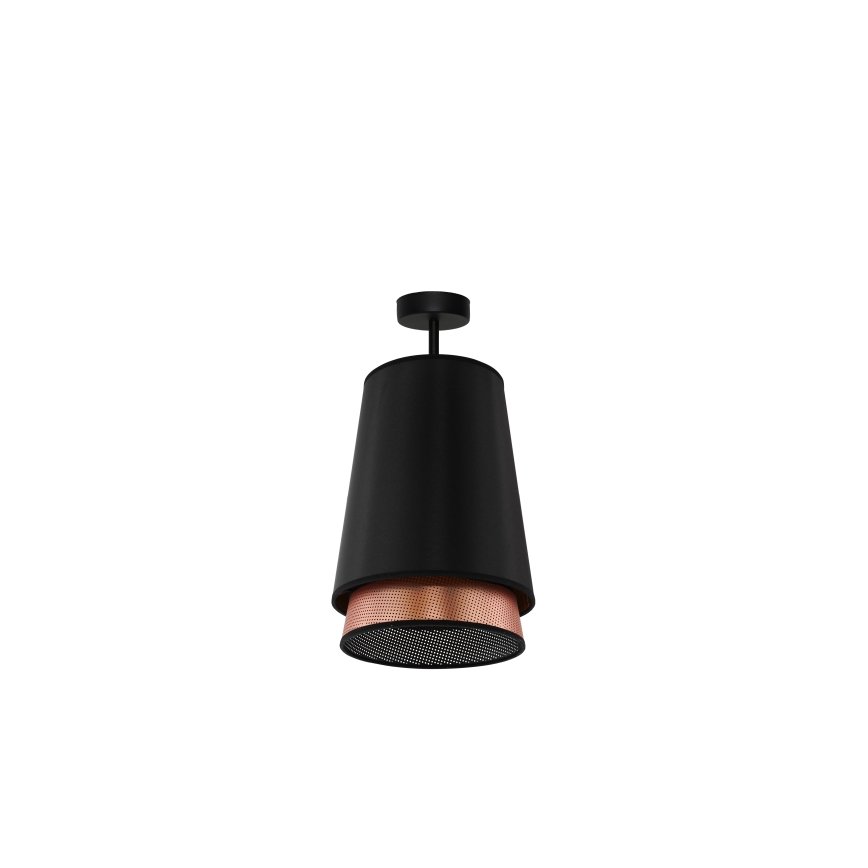 Duolla - Felületre szerelhető csillár BELL SHINY 1xE27/15W/230V átm. 25 cm fekete/réz