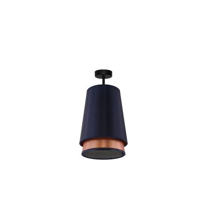 Duolla - Felületre szerelhető csillár BELL SHINY 1xE27/15W/230V átm. 25 cm kék/réz