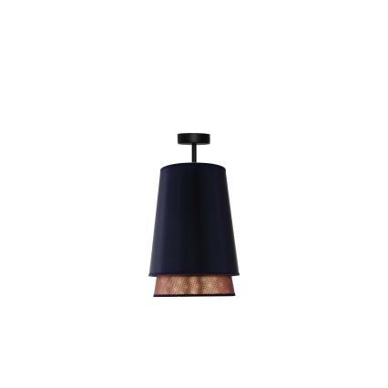 Duolla - Felületre szerelhető csillár BELL SHINY 1xE27/15W/230V átm. 25 cm kék/réz