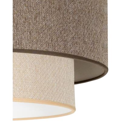 Duolla -  Felületre szerelhető csillár BOHO ECO RECYCLING 1xE27/15W/230V átm. 45 cm barna/krémes