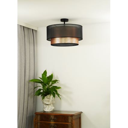 Duolla - Felületre szerelhető csillár COPPER SHINY 1xE27/15W/230V átm. 45 cm barna/réz