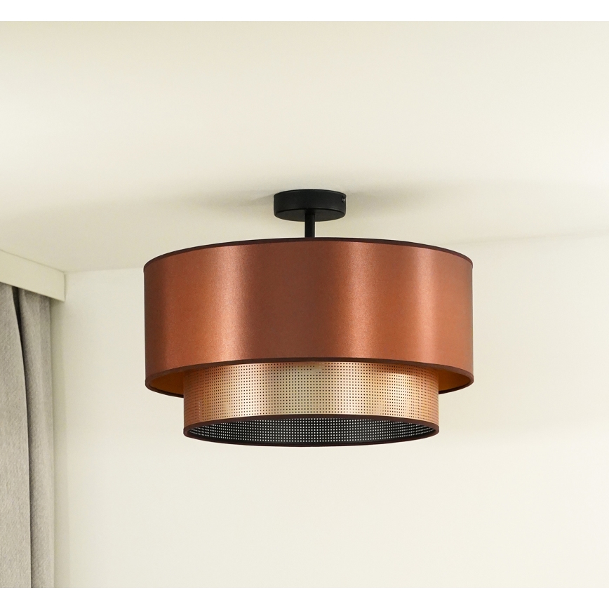 Duolla - Felületre szerelhető csillár COPPER SHINY 1xE27/15W/230V átm. 45 cm réz