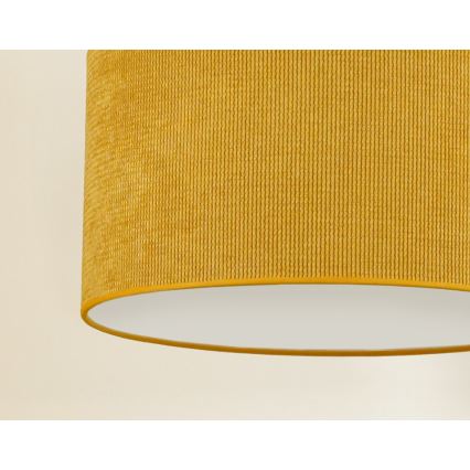 Duolla - Felületre szerelhető csillár CORDUROY 1xE27/15W/230V átm. 40 cm sárga