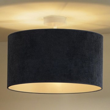 Duolla - Felületre szerelhető csillár CORDUROY 1xE27/15W/230V átm. 40 cm sötét kék