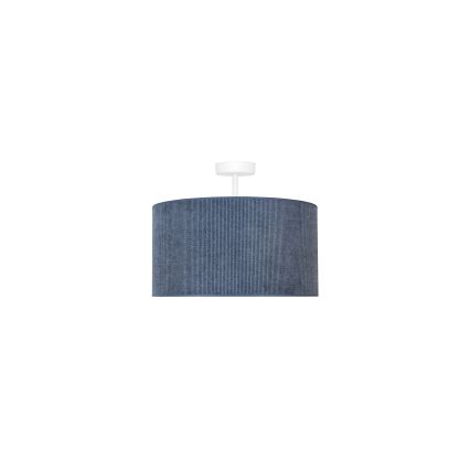 Duolla - Felületre szerelhető csillár CORDUROY 1xE27/15W/230V átm. 40 cm sötét kék