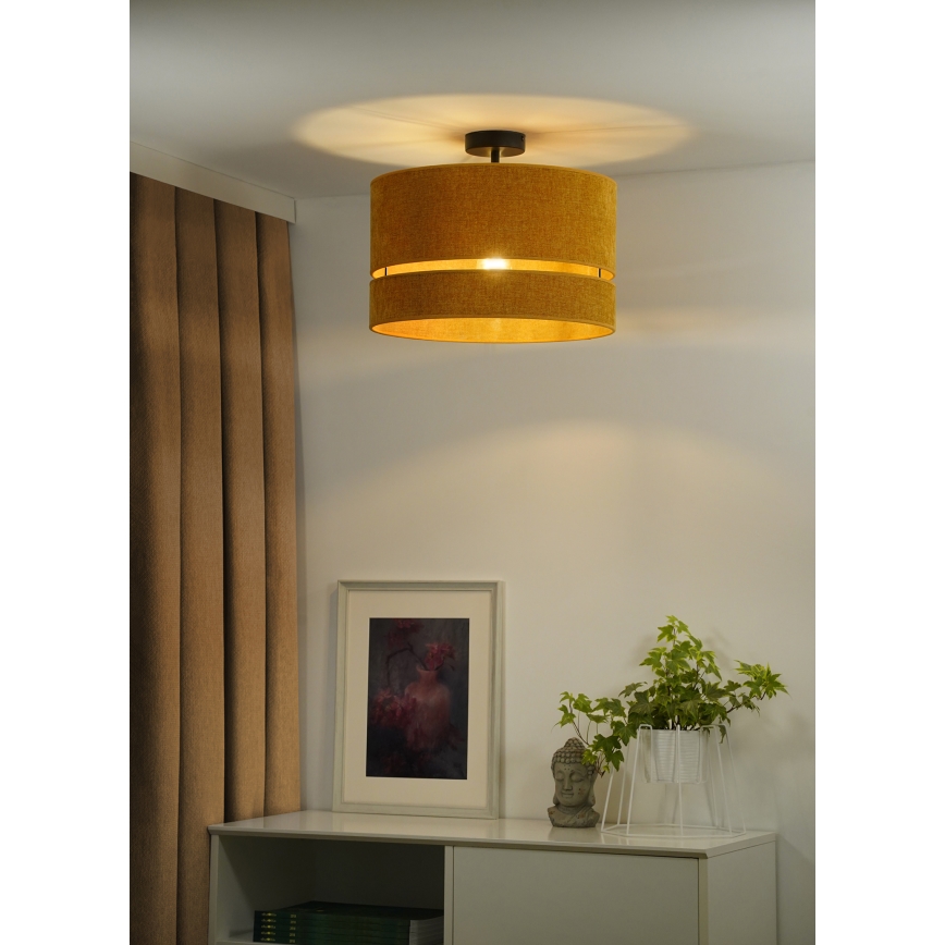 Duolla - Felületre szerelhető csillár DOUBLE 1xE27/15W/230V átm. 40 cm narancs