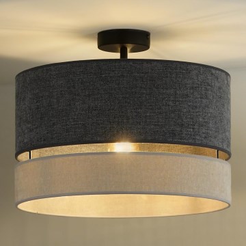 Duolla - Felületre szerelhető csillár DOUBLE 1xE27/15W/230V átm. 40 cm szürke