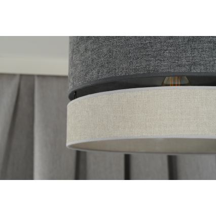 Duolla - Felületre szerelhető csillár DOUBLE 1xE27/15W/230V átm. 40 cm szürke