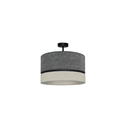 Duolla - Felületre szerelhető csillár DOUBLE 1xE27/15W/230V átm. 40 cm szürke