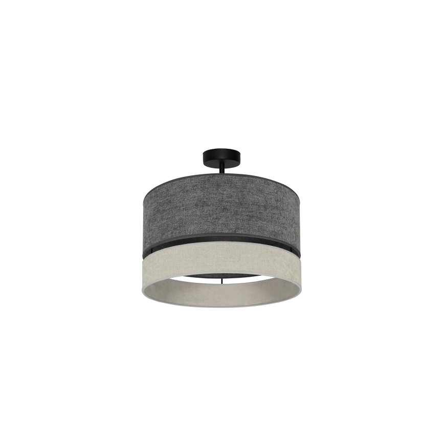 Duolla - Felületre szerelhető csillár DOUBLE 1xE27/15W/230V átm. 40 cm szürke