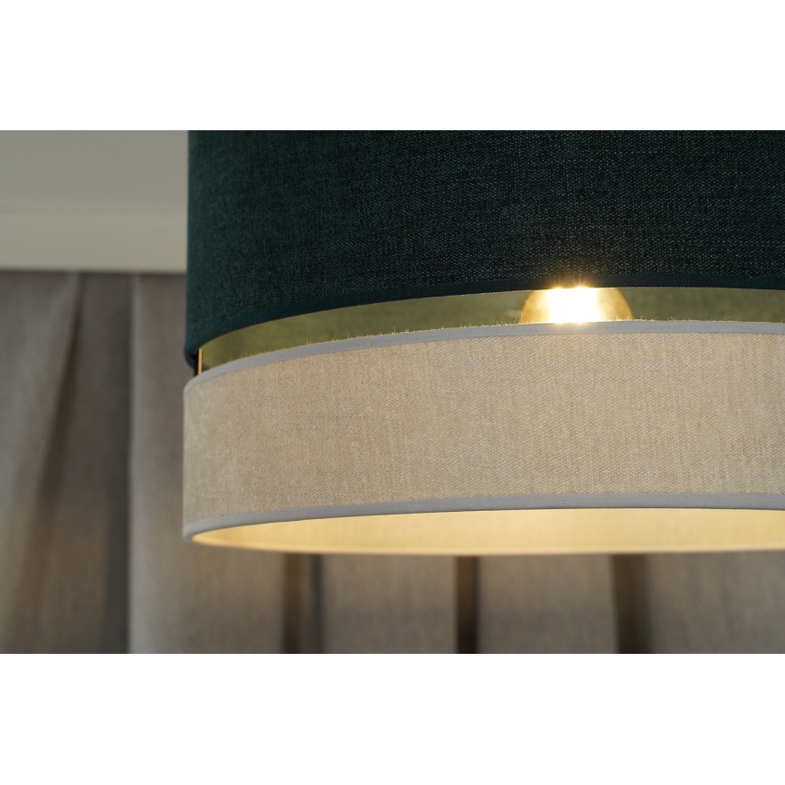 Duolla - Felületre szerelhető csillár DOUBLE 1xE27/15W/230V átm. 40 cm zöld/szürke