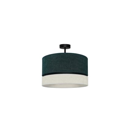 Duolla - Felületre szerelhető csillár DOUBLE 1xE27/15W/230V átm. 40 cm zöld/szürke
