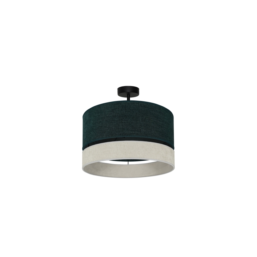 Duolla - Felületre szerelhető csillár DOUBLE 1xE27/15W/230V átm. 40 cm zöld/szürke