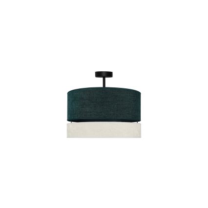 Duolla - Felületre szerelhető csillár DOUBLE 1xE27/15W/230V átm. 40 cm zöld/szürke