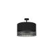 Duolla - Felületre szerelhető csillár DOUBLE RATTAN 1xE27/15W/230V fekete