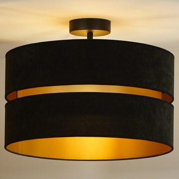 Duolla - Felületre szerelhető csillár DUO 1xE27/15W/230V átm. 40 cm fekete/arany