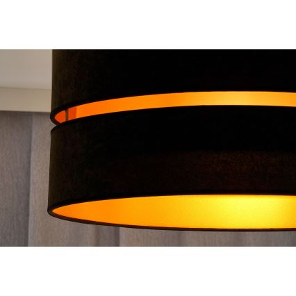 Duolla - Felületre szerelhető csillár DUO 1xE27/15W/230V átm. 40 cm fekete/arany