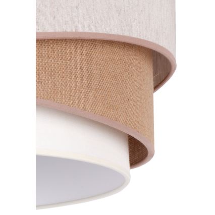 Duolla - Felületre szerelhető csillár KOBO 1xE27/15W/230V átm. 45 cm bézs/barna/fehér