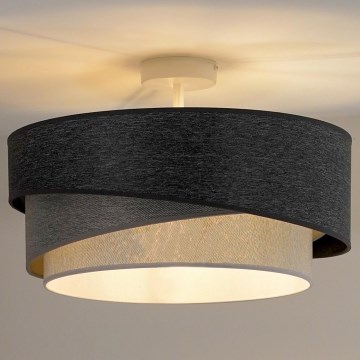 Duolla - Felületre szerelhető csillár KOBO 1xE27/15W/230V átm. 45 cm szürke/fehér