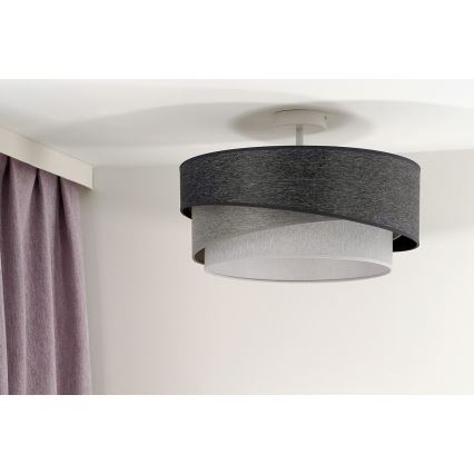 Duolla - Felületre szerelhető csillár KOBO 1xE27/15W/230V átm. 45 cm szürke/fehér