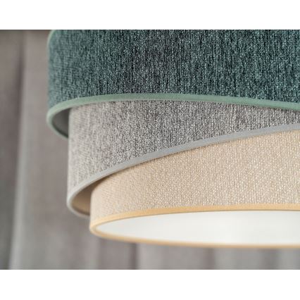 Duolla - Felületre szerelhető csillár KOBO ECO RECYCLING 1xE27/15W/230V átm. 45 cm zöld/szürke/krémes