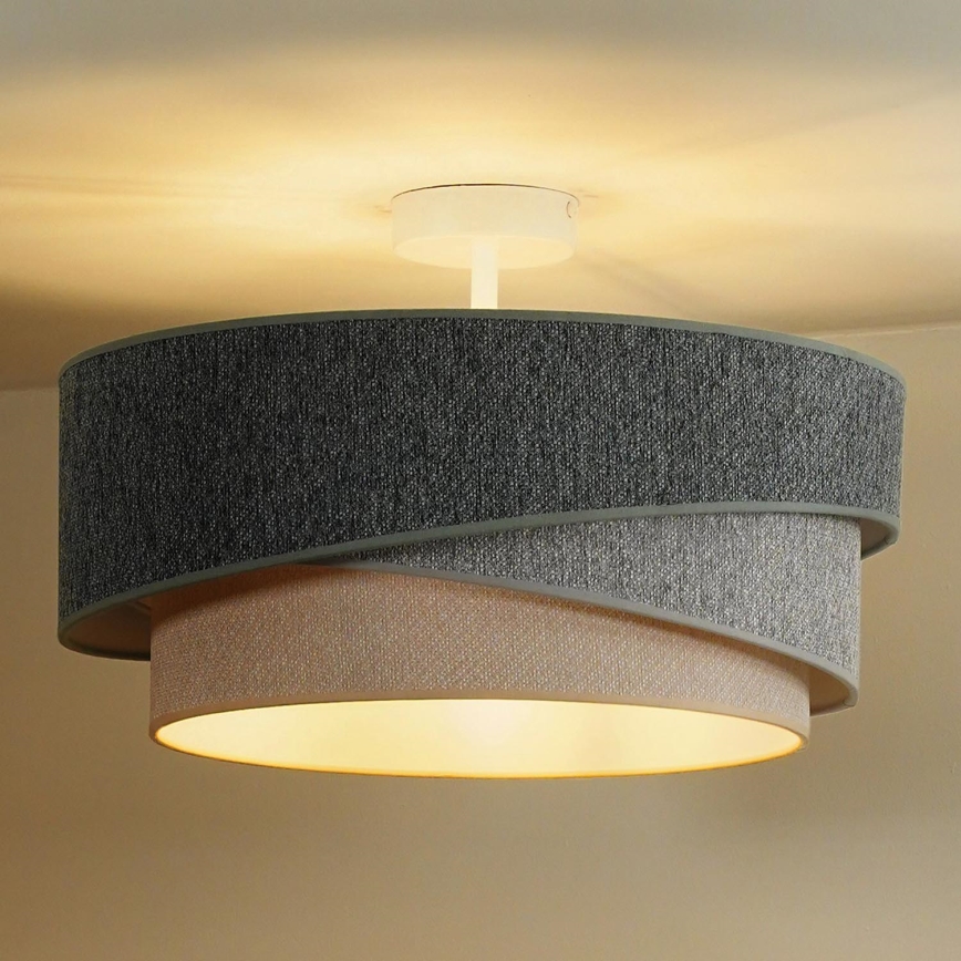 Duolla - Felületre szerelhető csillár KOBO ECO RECYCLING 1xE27/15W/230V átm. 45 cm zöld/szürke/krémes